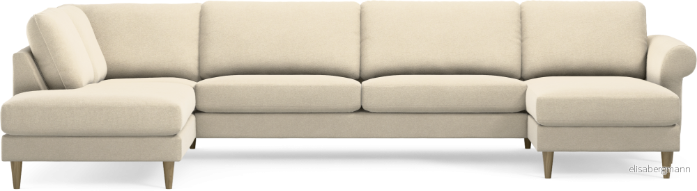 Bridge 3-sits soffa med divan vänster och schäslong höger QCttv