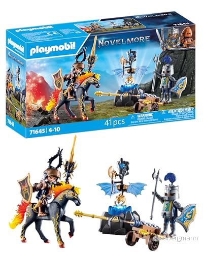Playmobil Novelmore 71645 rustningsövervakning, inklusive två riddare, en häst och värdefull rustning, actionrik leksak för barn från 4 år 4008789716453
