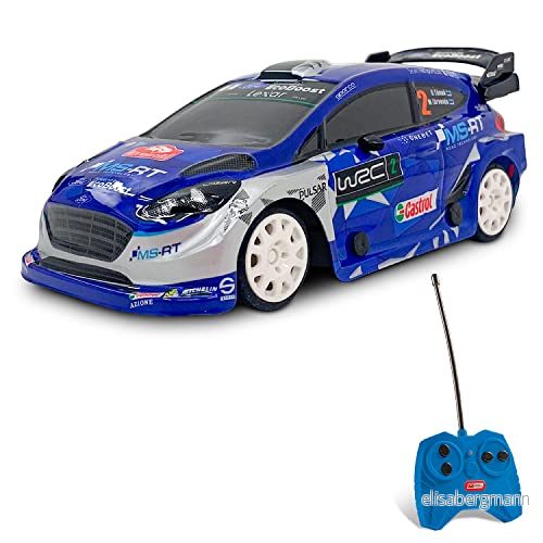 Mondo Motors, FORD FIESTA WRC, modell i skala 1: 28, hastighet upp till 8 km/h, leksaksbil för barn 63543, blå 8001011635436