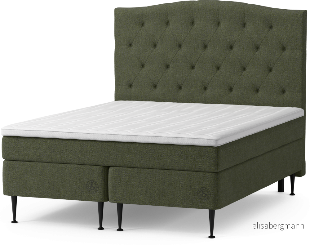 Asperö Comfort Kontinentalsäng, dubbelsäng med bäddmadrass Comfort och sängben uzOhr
