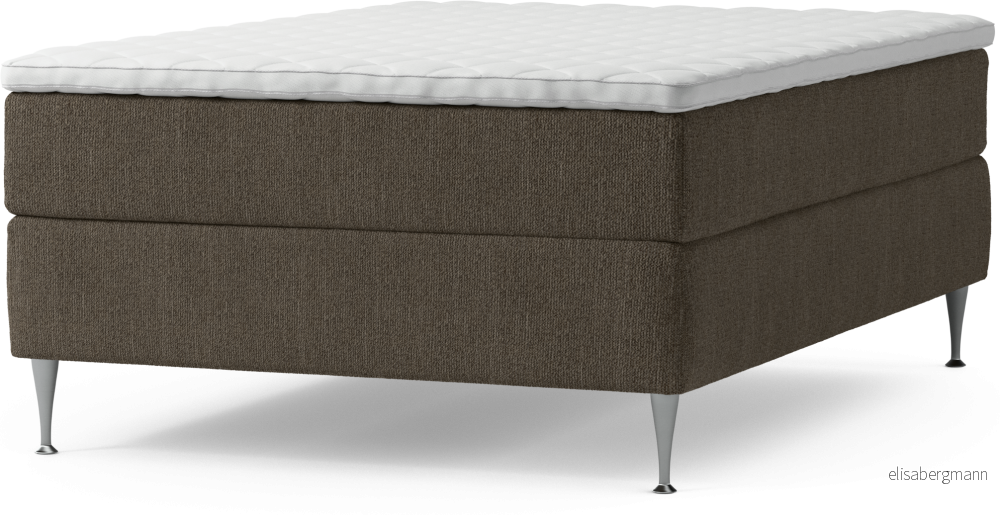 Delux Dream Kontinentalsäng, enkelsäng 140 cm med bäddmadrass och sängben SIHyR