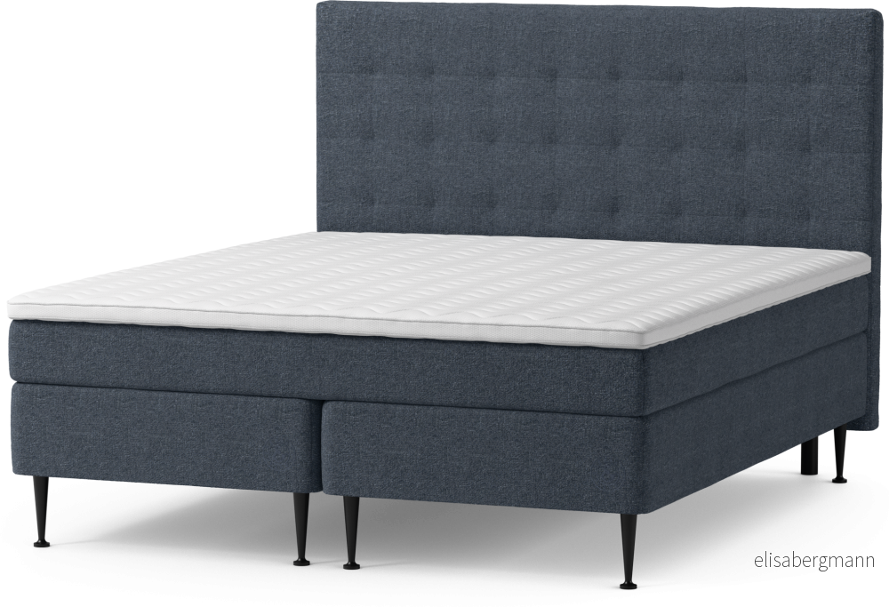 Asperö Comfort Kontinentalsäng, dubbelsäng med bäddmadrass Comfort och sängben X7pzi