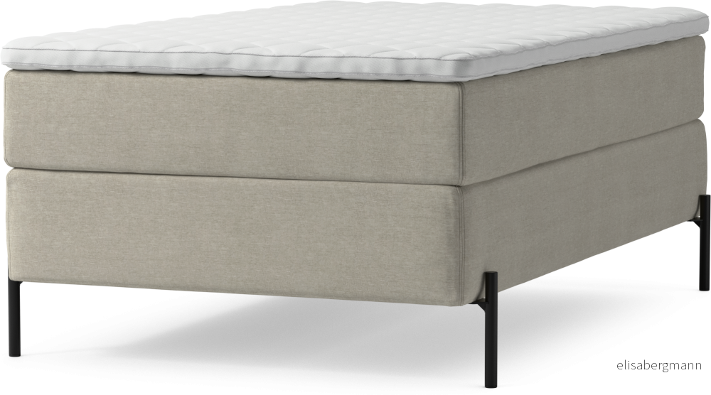 Delux Dream Kontinentalsäng, enkelsäng 120 cm med bäddmadrass och sängben MMOXj