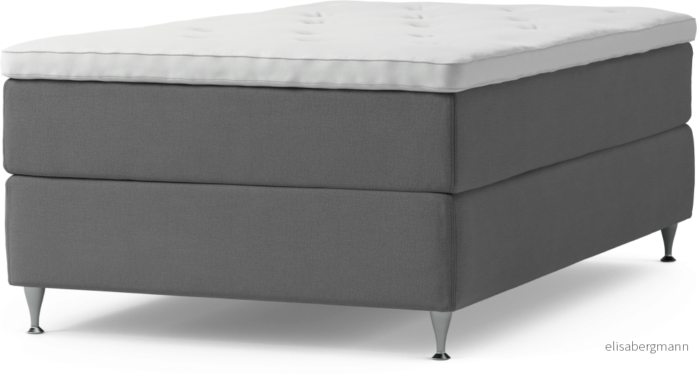 Delux Dream Kontinentalsäng, enkelsäng 120 cm med bäddmadrass och sängben 4F3Ml