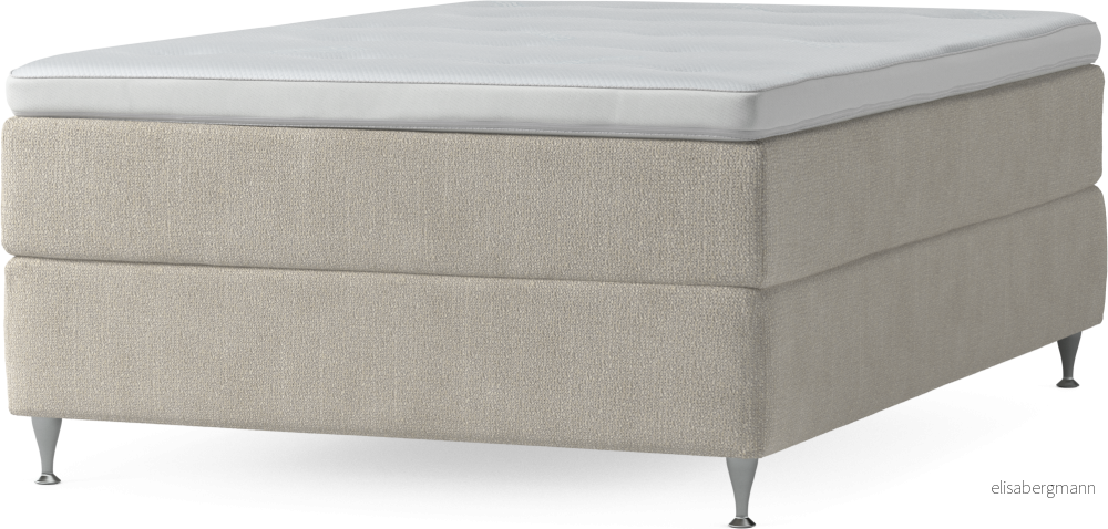 Delux Dream Kontinentalsäng, enkelsäng 140 cm med bäddmadrass och sängben AbuHN