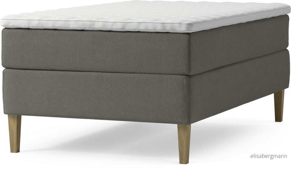 Delux Dream Kontinentalsäng, enkelsäng 120 cm med bäddmadrass och sängben Yywmp