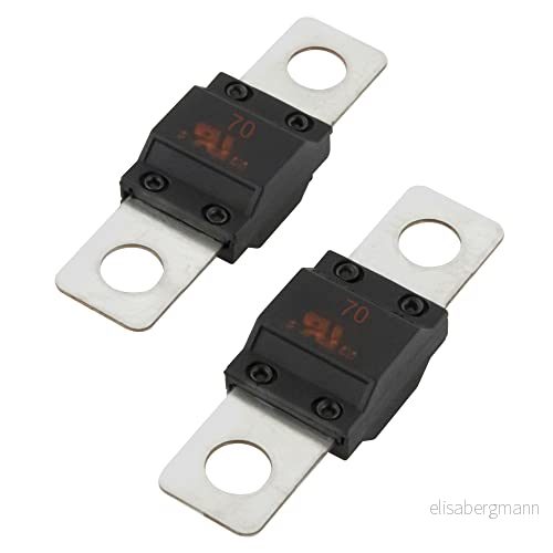2 stycken SeKi Midi skruvsäkring, högströmsskydd, 70 A ampere till 32 V DC bil, lastbil, remsäkring 4053171965926