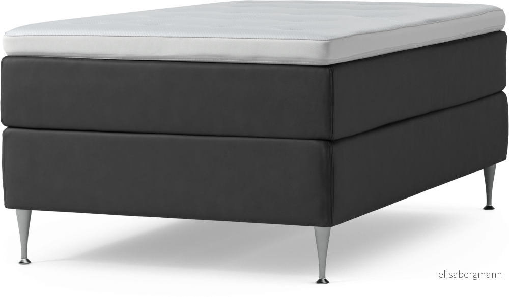 Delux Dream Kontinentalsäng, enkelsäng 120 cm med bäddmadrass och sängben ExdaS
