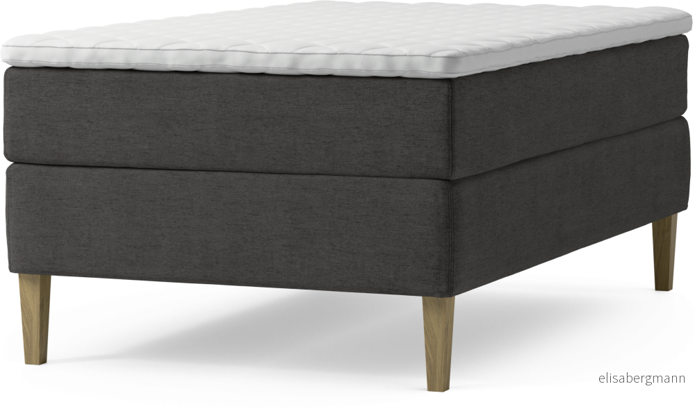 Delux Dream Kontinentalsäng, enkelsäng 120 cm med bäddmadrass och sängben GYmrU