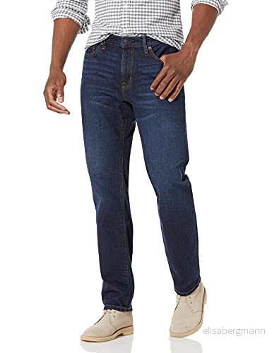 Amazon Essentials herr rak passform jeans, indigo tvätt, 31W/32L 193548940003