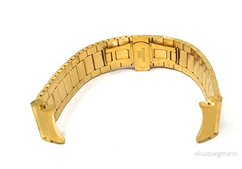 System-S Armband 20 mm av metall för Samsung Galaxy Watch 4 Smartwatch i rosa, Metallisk/ros, Eine Grösse, Klassisk 4251926657724