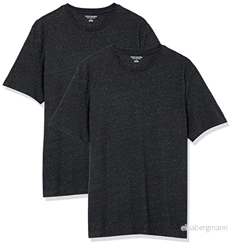 Amazon Essentials herr normal passform kortärmad rund hals t shirt, paket med 2, kolljung, 5X Large stor lång 196433598204