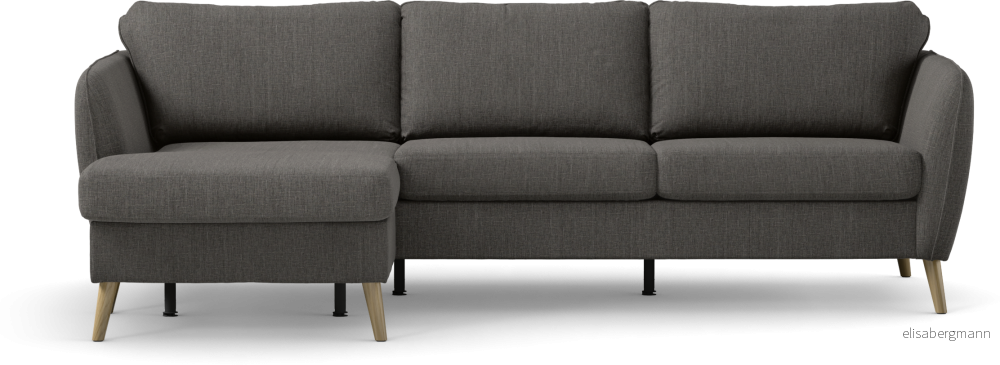County 3-sits soffa med flyttbar schäslong TicDI