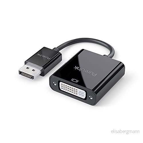 PureLink DisplayPort till DVI adapter, 1920 x 1 200 WUXGA upplösning, 4,95 GB/s bandbredd, guldpläterade kontakter, 0,15 m, svart 4251364728345