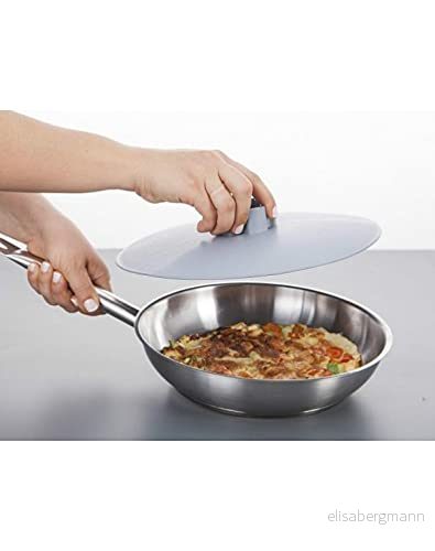 JOSKO Produktvändning/lock för pannkaka Omlett Tortillas Rösti universal vändning, diameter Ø 27 cm, rosa syren, solgul 4011765214041