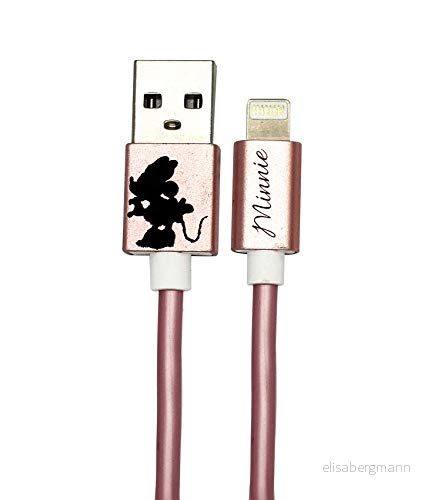 Iphone Lightning USB KABEL 1 m lång Disney MINNIE MOUSE KISSING 5903040755006