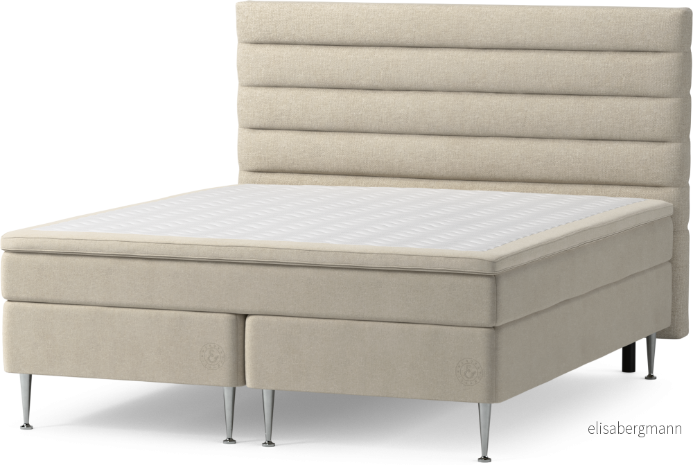 Asperö Comfort Kontinentalsäng, dubbelsäng med bäddmadrass Comfort och sängben xzTlN