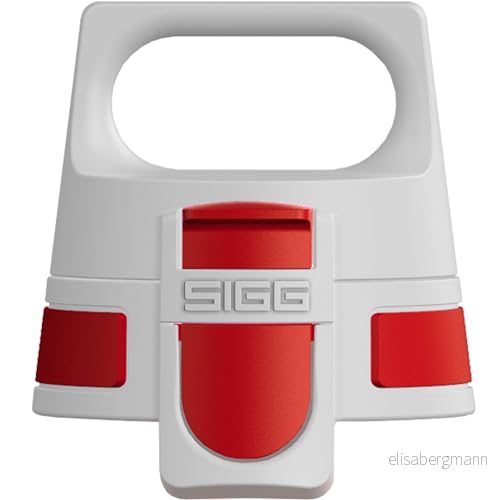 SIGG WMB ONE Top Red stängning (en storlek), reservdel för drickflaska, enhands manövrerbar och läckagesäker 7630135602997
