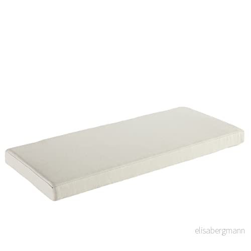 AFEBOO Bänkkudde, 2/3 sits för inomhus och utomhusbruk, kudde trädgårdsbänk hammock, mjuk, tvättbar, halkfri sittdyna uteplats, kök, matsalsbänk, gungstol, anpassbar (beige, 175 x 50 5 8451767125246
