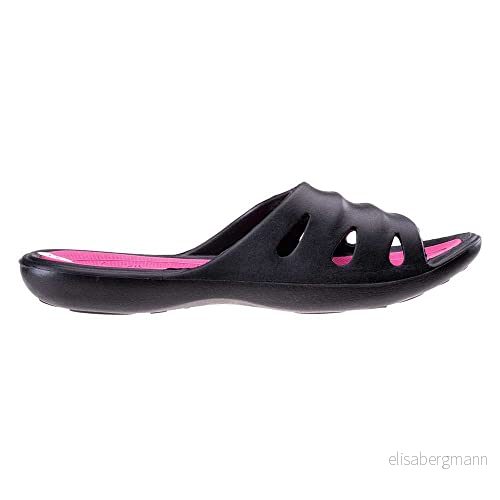 AQUAWAVE Flip Flops badtofflor för kvinnor bekväma duschskor badskor simbassängskor strandskor Maura, svart, 37 EU 5902786155958