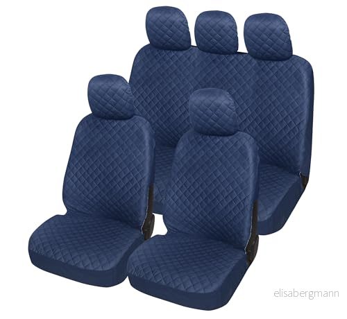 Auto Accessori Lupex A21 Universal bilsätesöverdrag fram och bak (komplett set, mörkblå) 8059777653447