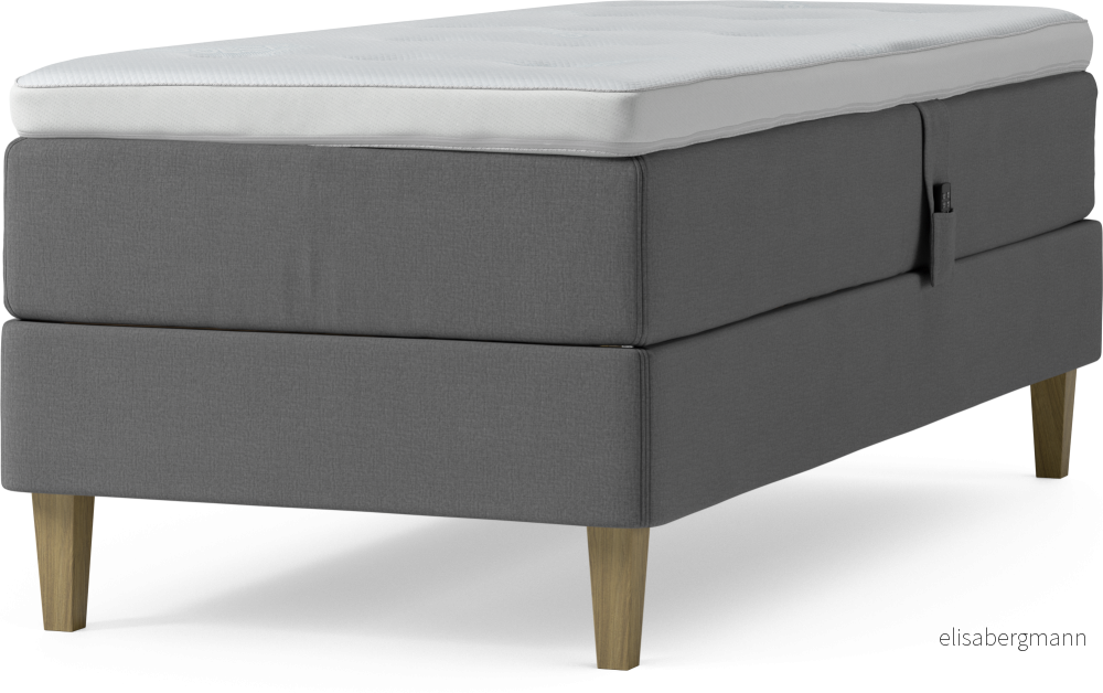 Delux Dream Ställbar säng, enkelsäng med bäddmadrass och sängben rLL03