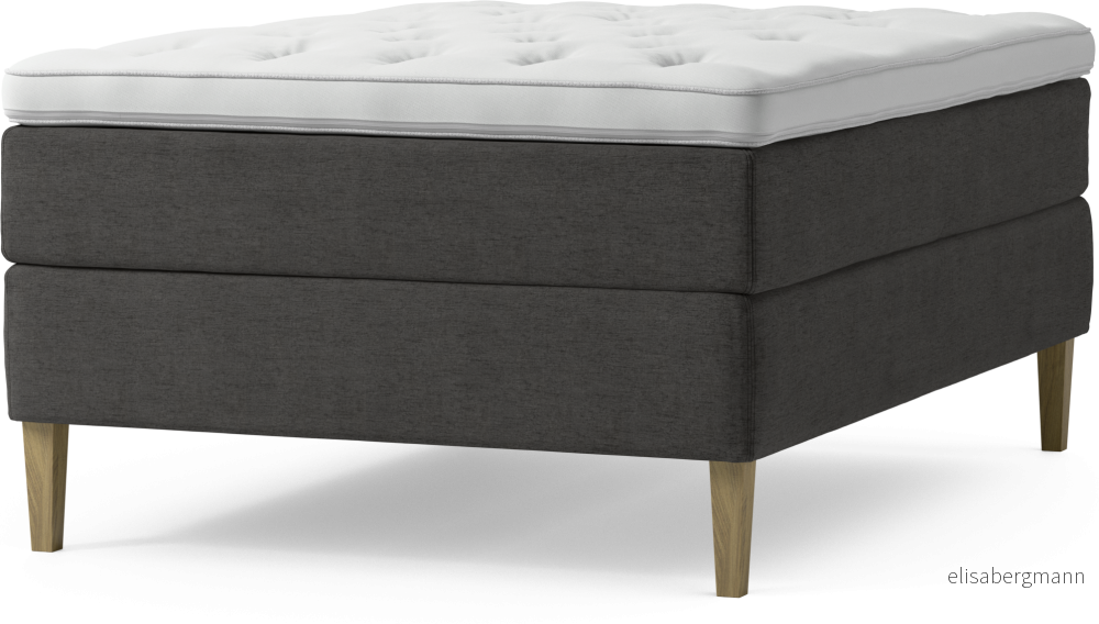 Delux Dream Kontinentalsäng, enkelsäng 140 cm med bäddmadrass och sängben nvXxH