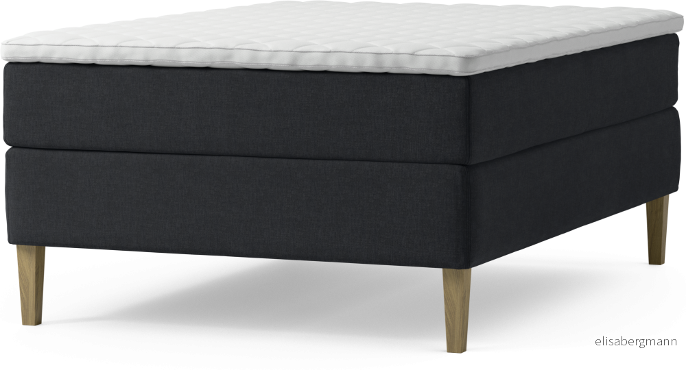 Delux Dream Kontinentalsäng, enkelsäng 140 cm med bäddmadrass och sängben wYreD