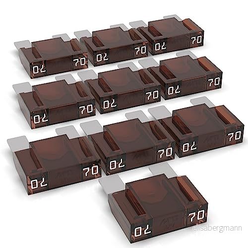 AUPROTEC Maxi platt bladsäkring 20 A 80 kontaktsäkring urval: 70 ampere brun, 10 stycken 4060837055358