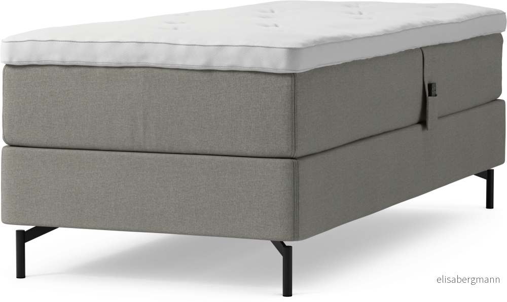 Delux Dream Ställbar säng, enkelsäng med bäddmadrass och sängben 48qmB