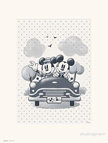 Grupo Erik Art Print, illustration, Disney Musse & Mimmi resor, 30 x 40 cm 8435497244651