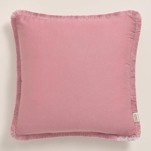 ROOM99 Boca Chica 50 x cm kuddfodral prydnadskudde dekoration estetisk modern sovrum vardagsrum boho bomull rosa 5908224073648