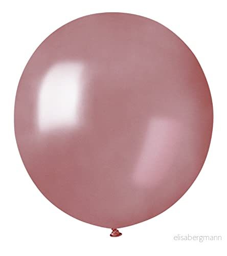 Kuvert 25 st Premium Quality Natural Latex Ballongs G150 (Ø 48 cm/19 tum), pärlrosa guld 8026196346052
