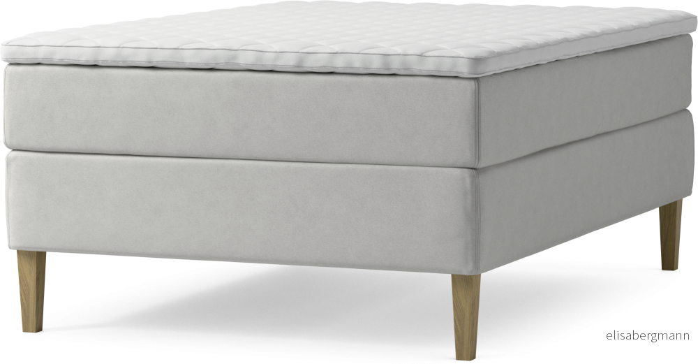 Delux Dream Kontinentalsäng, enkelsäng 140 cm med bäddmadrass och sängben 77Z3V