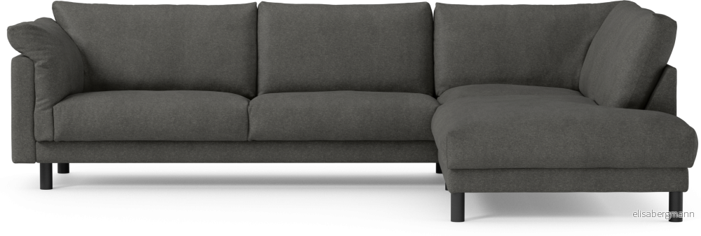 Cherrie 3-sits soffa med divan höger, fast klädsel sIWgj
