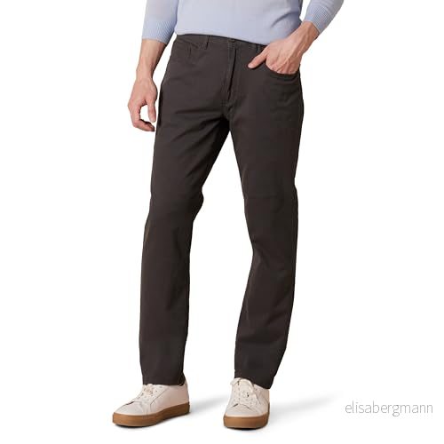 Amazon Essentials herr rak passform 5 fickors komfort stretch chinos byxa (tidigare Goodthreads), grå, 33 B x 36 L 193548070755