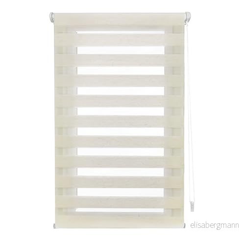 INTERBLIND rullgardin för natt och dag utan verktyg EasyFix storlek 42 x 180 cm bredd höjd borrstorlek tyg 39 175 okokt 8434363573161