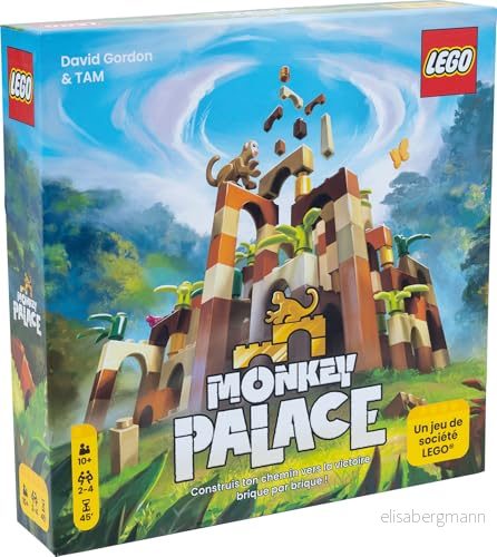 Asmodee Lego® Monkey Palace Brädspel för barn från 10+ år Bygg din väg till seger med tegelstenar 24 spelare 45 minuters speltid Fransk version 5704339005761