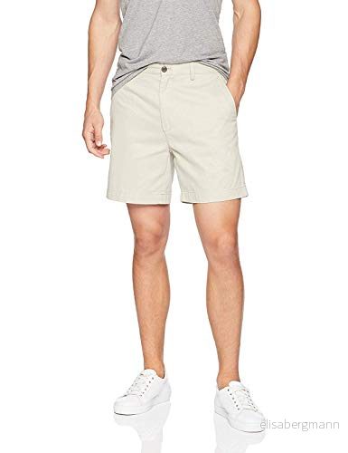 Amazon Essentials herr Classic Fit 7 tum kort, sten, 42 191770904671
