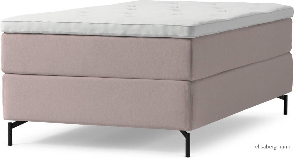 Delux Dream Kontinentalsäng, enkelsäng 120 cm med bäddmadrass och sängben Wj9AD