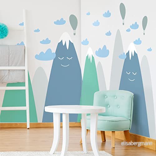 Ambiance Sticker Skandinaviska berg barnklistermärken Asuka 100 x 150 cm 5415231630004