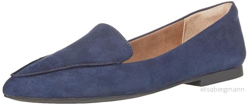 Amazon Essentials loafer för kvinnor, marinblå mikrosuede, 39.5 EU Bred 196433955526