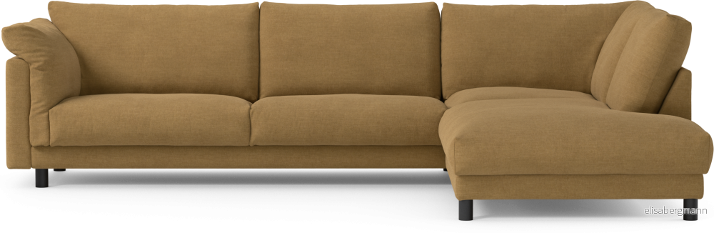 Cherrie 3-sits soffa med divan höger, fast klädsel XZZup