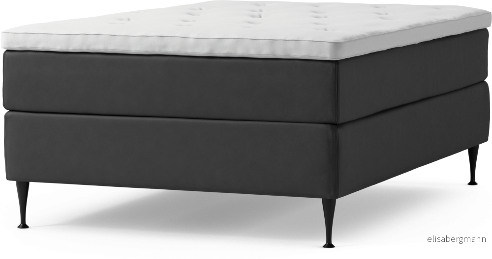 Delux Dream Kontinentalsäng, enkelsäng 140 cm med bäddmadrass och sängben fuXBH
