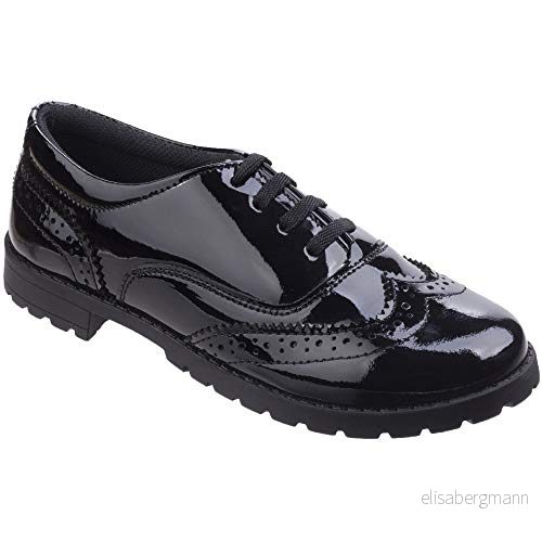 Hush Puppies Girls Eadie Brogues, Svart, 33 EU 884547154149