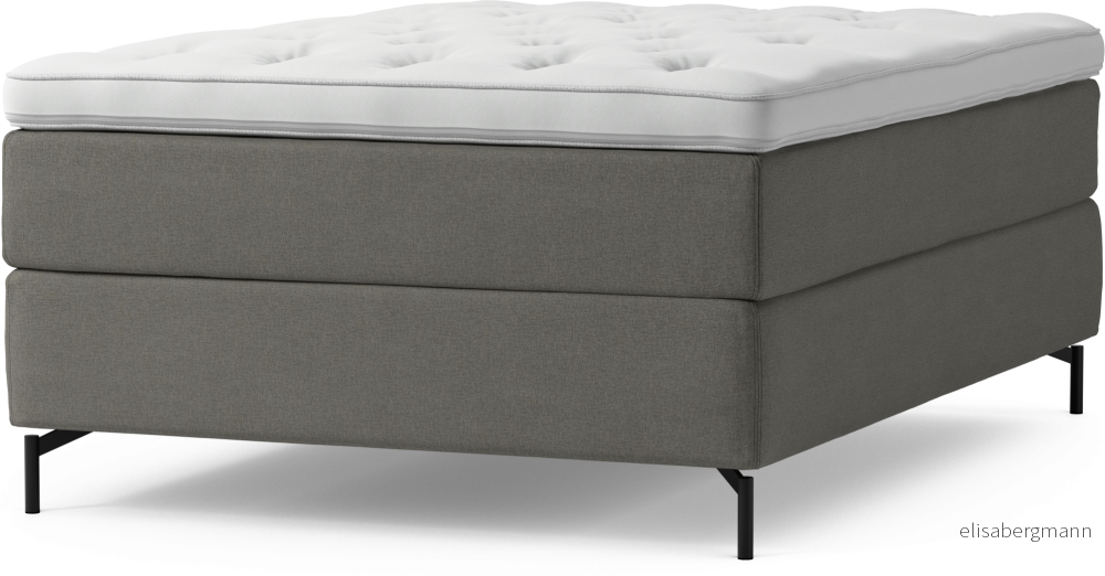 Delux Dream Kontinentalsäng, enkelsäng 140 cm med bäddmadrass och sängben QZcJg