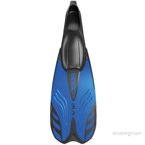 SEAC Ala snorkling, blå metall, storlek 5,5 6,5 887728095507