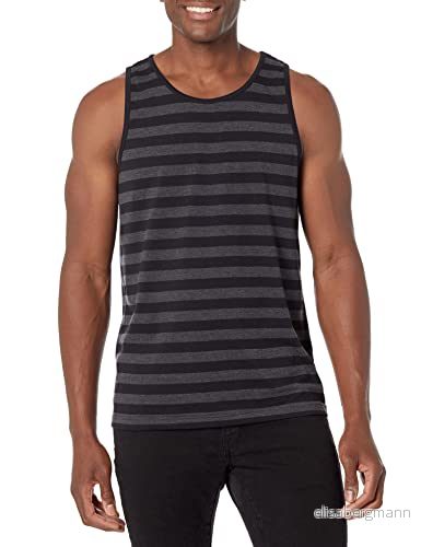 Amazon Essentials Men's Linne normal passform, Kolsvart ljung/Svart, S 191770979280