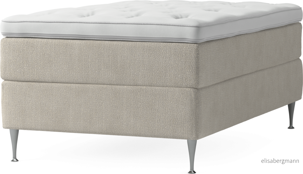 Delux Dream Kontinentalsäng, enkelsäng 120 cm med bäddmadrass och sängben qKLs7
