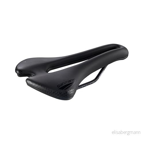 Selle San Marco ASPIDE Short Comfort Dynamic Gravel Cykelsadel, MTB Sadel, Extra Stoppning, Krom mangan Ram Storlek L3, Svart 8030282529199